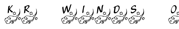 KR Winds of Change font preview